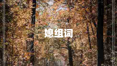 媳組詞