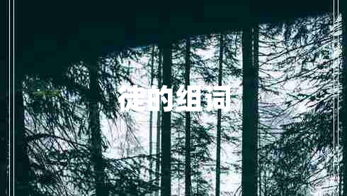 徒的組詞