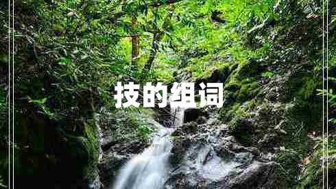 技的組詞