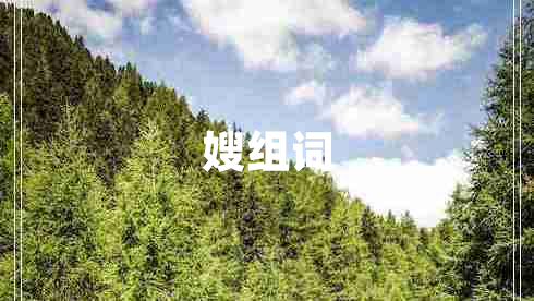 嫂組詞
