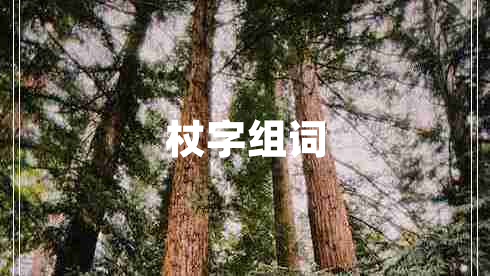 杖字組詞