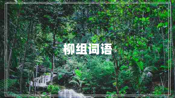 柳組詞語(yǔ)