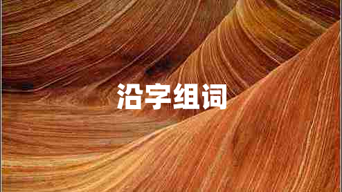 沿字組詞