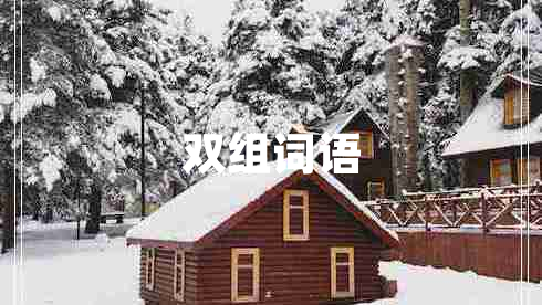 雙組詞語(yǔ)