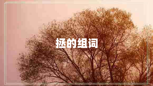 拯的組詞