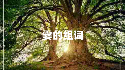 霎的組詞