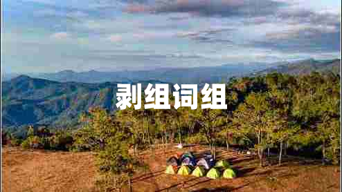 剝組詞組