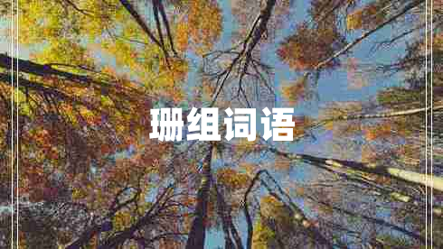 珊組詞語(yǔ)