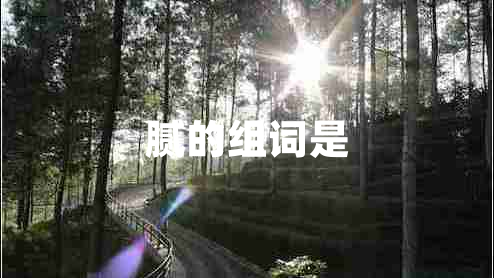 膩的組詞是