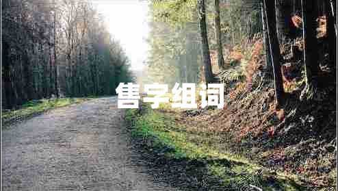 售字組詞
