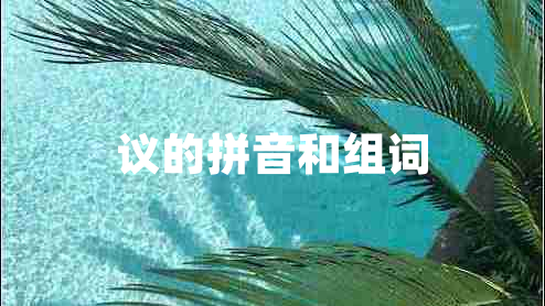 議的拼音和組詞