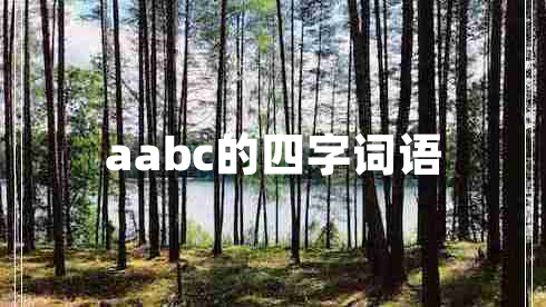 aabc的四字詞語(yǔ)