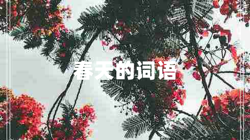 春天的詞語(yǔ)