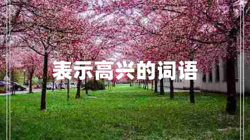 表示高興的詞語(yǔ)