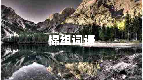棉組詞語(yǔ)