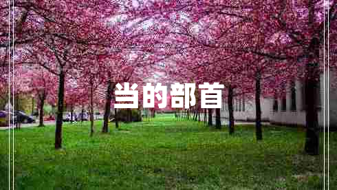 當的部首