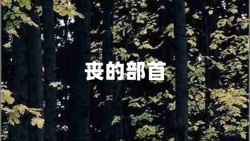 喪的部首