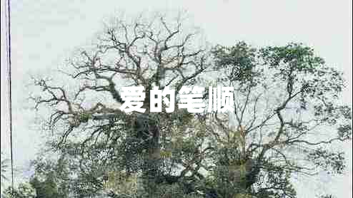 愛(ài)的筆順
