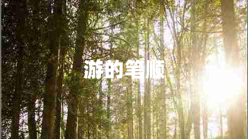 游的筆順