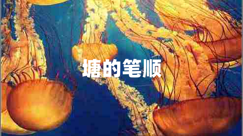 塘的筆順