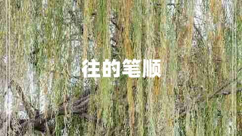 往的筆順