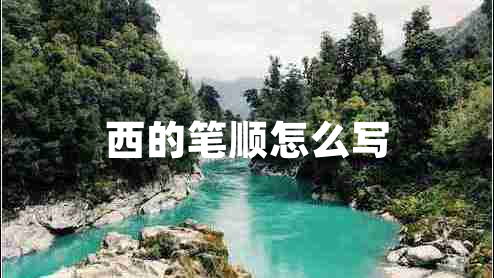 西的筆順怎么寫(xiě)