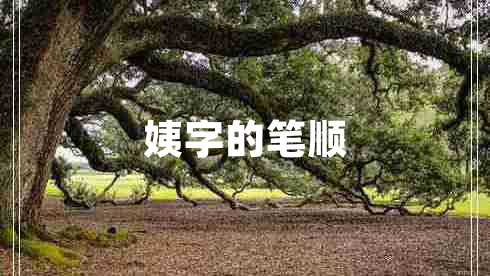姨字的筆順