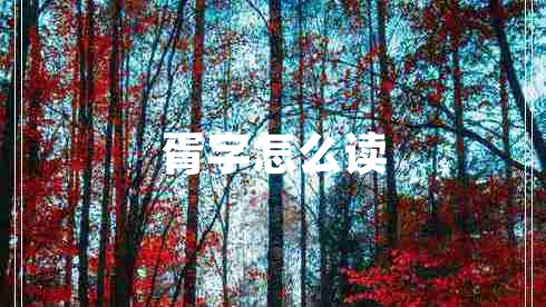 胥字怎么讀