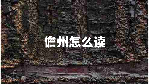 儋州怎么讀