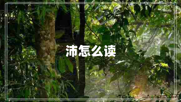沛怎么讀