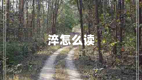 淬怎么讀