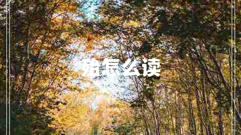 殆怎么讀