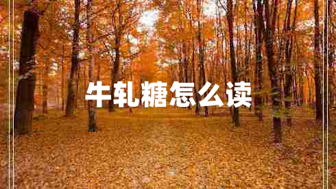牛軋糖怎么讀