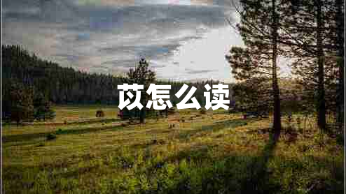 苡怎么讀