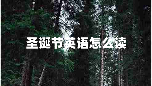 圣誕節英語(yǔ)怎么讀