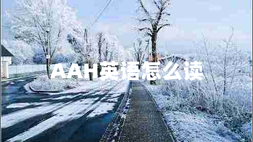 AAH英語(yǔ)怎么讀