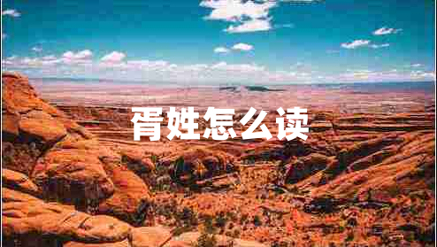 胥姓怎么讀