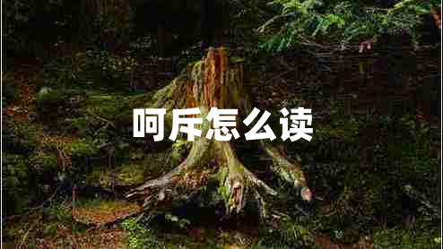 呵斥怎么讀
