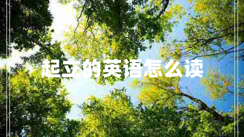 起立的英語(yǔ)怎么讀
