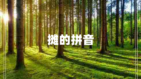 攤的拼音