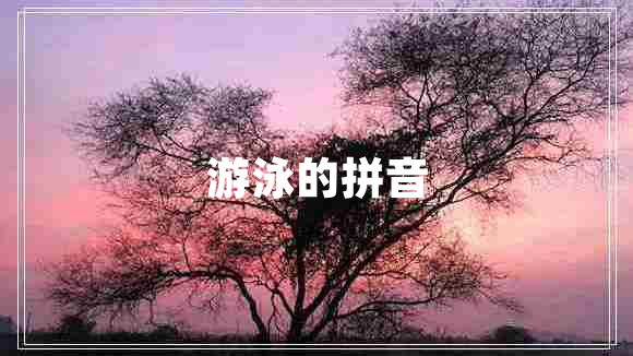 游泳的拼音