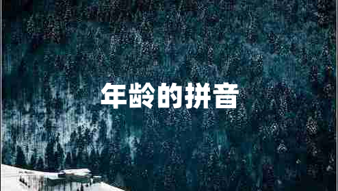 年齡的拼音