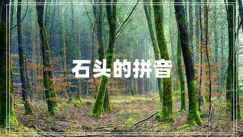 石頭的拼音