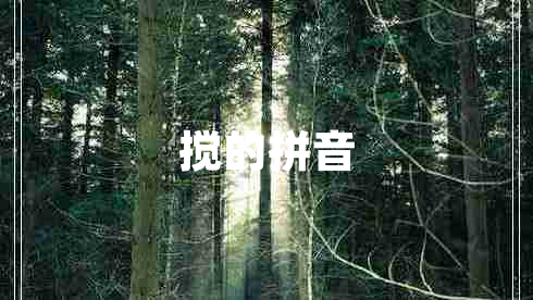 攪的拼音
