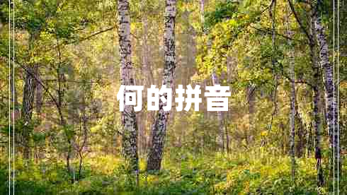何的拼音