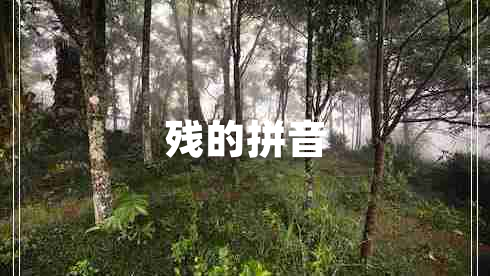 殘的拼音