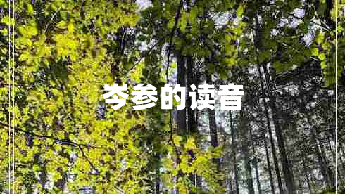 岑參的讀音