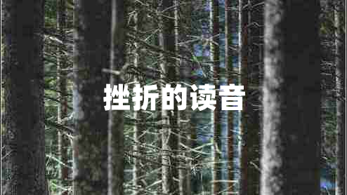 挫折的讀音