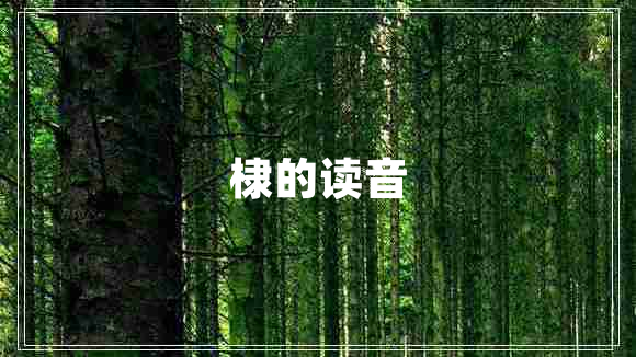 棣的讀音