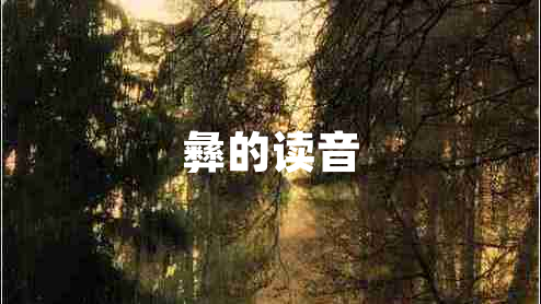 彝的讀音